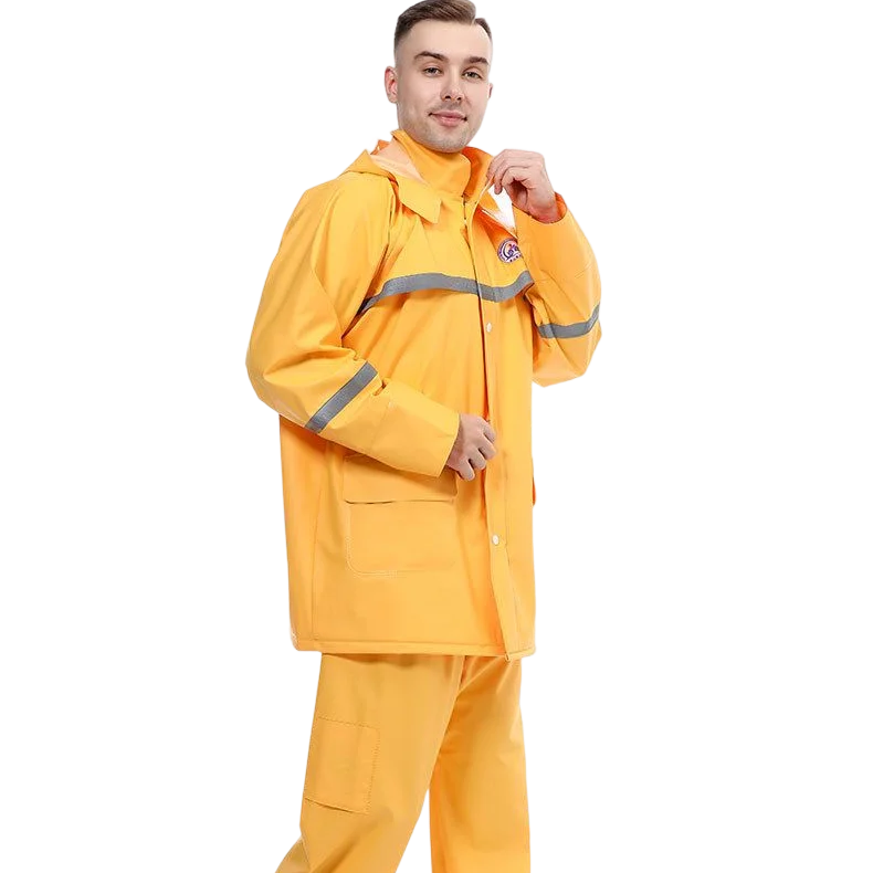 Wholesale PVC Reflective Rain Jacket Breathable Waterproof Clothes Main image