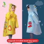 Custom Kids Raincoat EVA Hooded Waterproof Cartoon Design PU Material Breathable Windproof Reusable Overall Girls' Hiking XXL