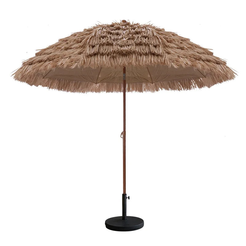 Bohemia Style Beach Umbrella 9 Feet Outdoor Beach Hawaii Tiki Grass Sun Umbrella Parasol
