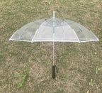 Glowing Flash Umbrella LED Waterproof Transparent Straight Pole Umbrella for Sunny