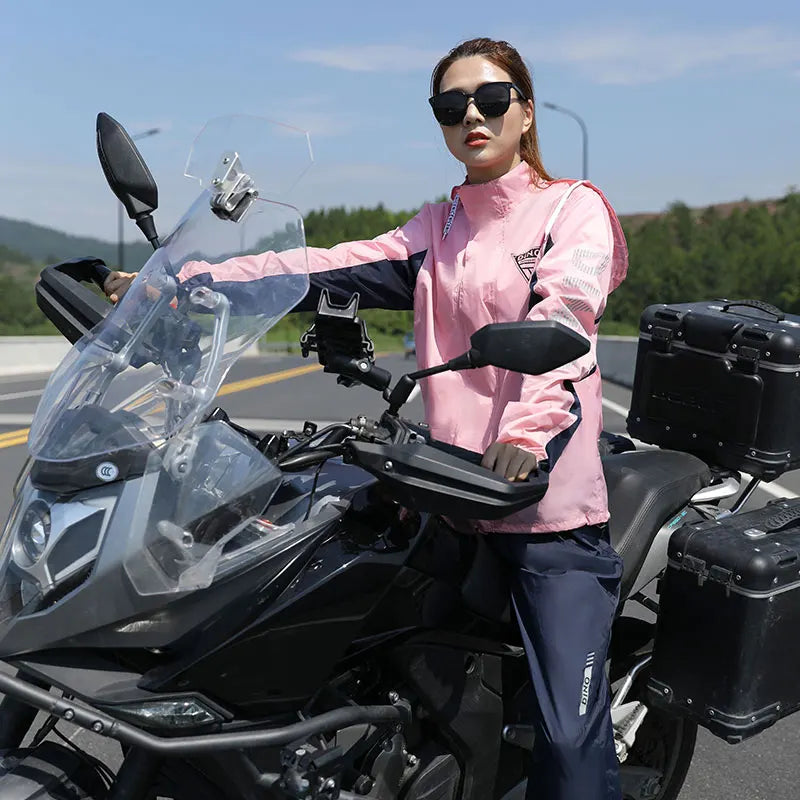Hot Selling Wholesale Factory Supply Nylon Soft Impermeable Motorcycle Rain Wear Raincoat Suit for Riding Outdoors Riding Secondary image