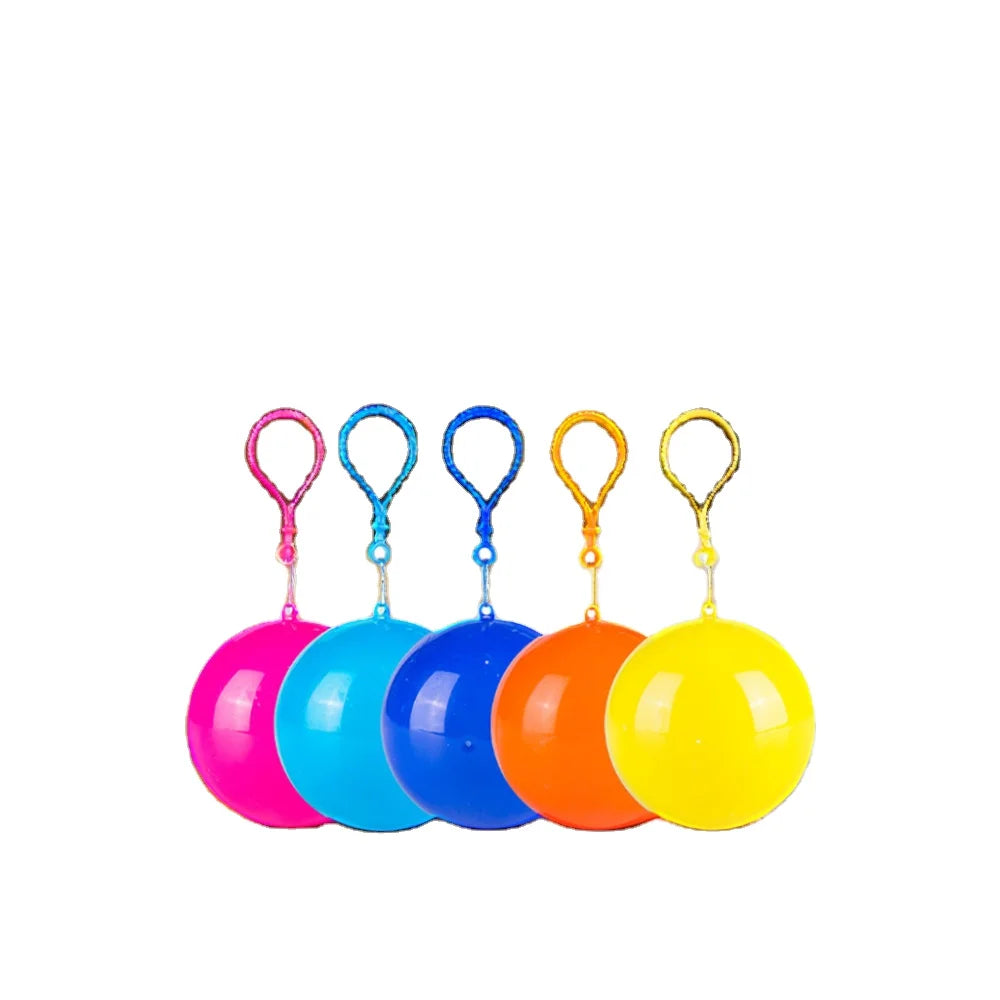 Wholesale Portable Disposable Rain Coat PP Ball Colorful Long Waterproof PE Emergency Plastic Poncho for Tours Business & Gifts Secondary image