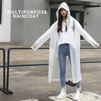 Hot Selling Eco Friendly EVA Raincoat Waterproof Reusable Adult Rain Poncho Motorcycle Rain Coat for Hiking Scooter