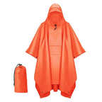 Reusable  Portable Waterproof Hooded Rain Poncho 3 In1 Lightweight Raincoat Rain Cape Motorbike Riding Poncho