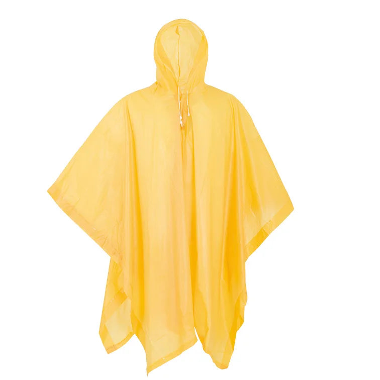 PVC Emergency Poncho Rainproof Hooded Raincoat Suit for Waterproof Day Hiking Customizable Logo Decoration Raincoat Suit
