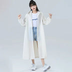 Thickened Eco-friendly Travel Adult EVA Raincoat for Drifting, Portable Adult Non Disposable Raincoat