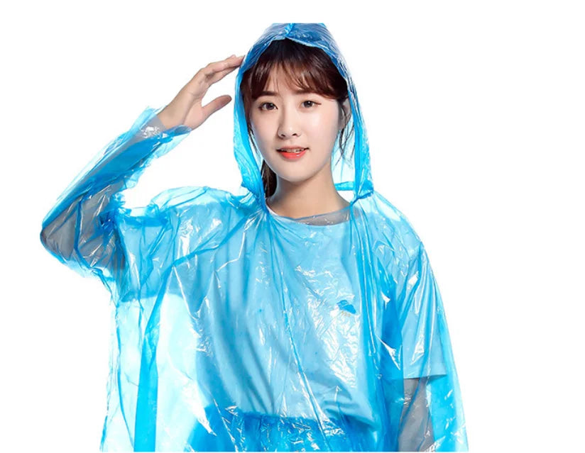 High Disposable PE Raincoat Suit Transparent Plastic Poncho Windproof Waterproof Features XXL XL XXXL 4XL Tours Girls EVA One
