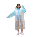 Hot Sale! Custom Designed Double Brim EVA Raincoat Hooded Waterproof Motorcycle Bike Poncho Rainy Work Outdoor Featuring Logo