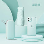 Women's Portable Mini Folding Umbrella 50% UV Protection 60% Sun and Rain Dual Use 50% off Capsule Design for Travel