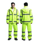 High Visibility Reflective Safety Jacket Waterproof Raincoat With Logo Anti-storm Work & Hiking Adult Raincoat for Men & Women