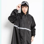 Motorcycle Raincoats  Long Reflective Customs Poncho One-piece Waterproof Rain Coat for Adult