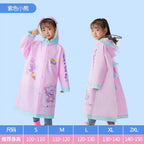 Hot Selling Modern Cartoon EVA Custom Raincoat for Students Fashionable Waterproof Poncho for Children's Outdoor Activities