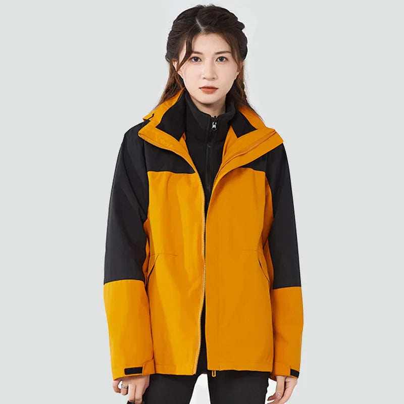 Mens Waterproof Rain Jacket Outdoor Hooded Windproof Coat for Hiking Fishing