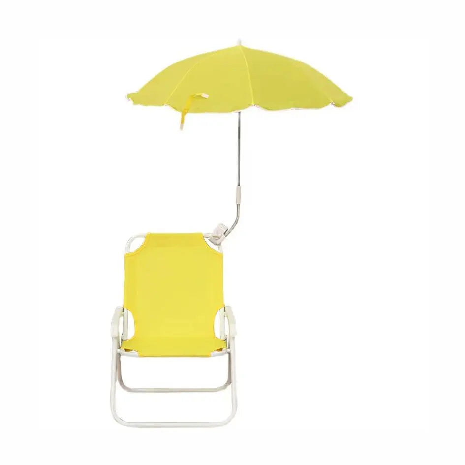 Portable Outdoor Foldable Luxury Beach Chair With Automatic Open Umbrella Baby Kids Friendly Light Weight Fabric for Camping Main image
