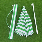 Direct Sale From Manufacturer 1.8M Outdoor UV Protected Beach Stripe Sun Umbrella Windproof and Rain Resistant Sunshade