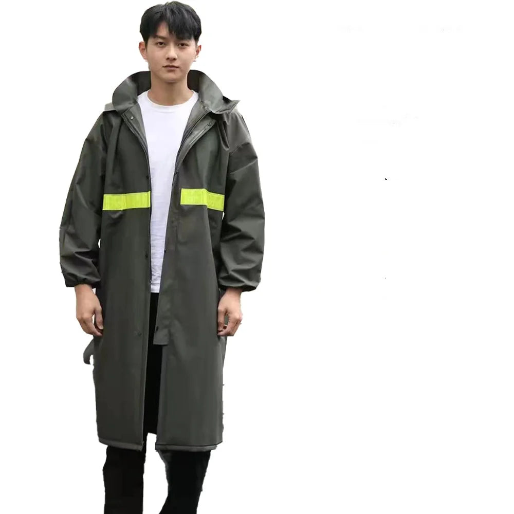 Adult Cycling Raincoat Wholesale Long Full-Body Storm Proof Outdoor Labor Insurance Rain Wear for Motorcycle