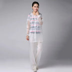 Factory Wholesale Rain Suits Raincoat With Pant Cheap Wholesale Disposable PE Rain Poncho Rain Coat Raincoat