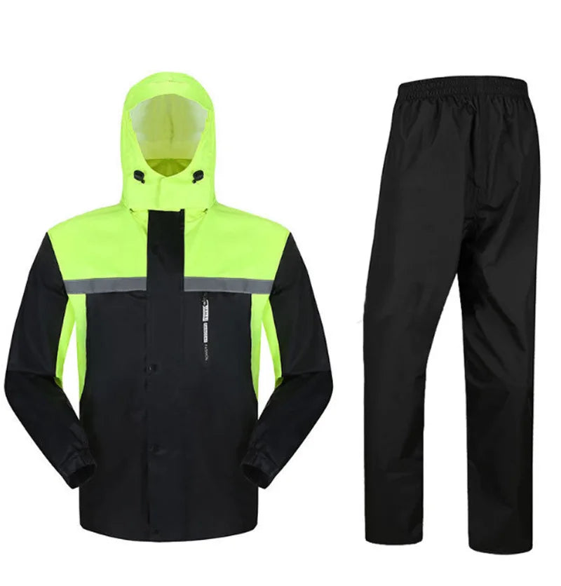 Factory Direct Wholesale XXL PVC Rain Jacket for Adults Eco-Friendly Waterproof Fabric Customizable Logo Outdoor Riding Cycling Secondary image