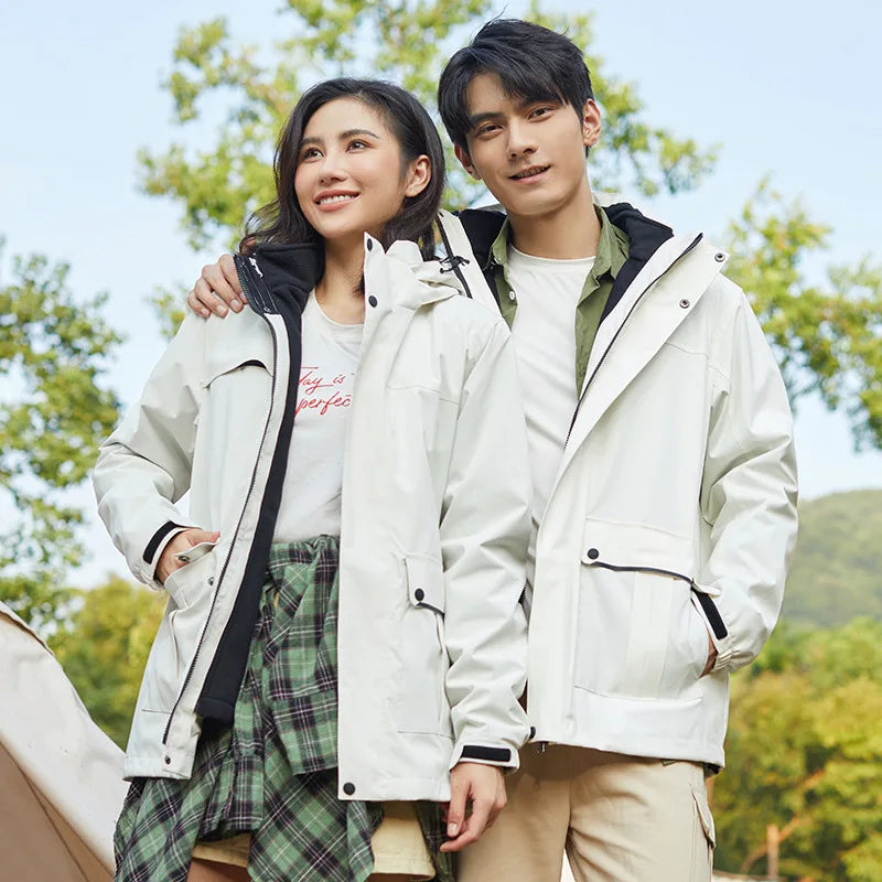 Women's and Men's Winter Fleece Jackets Hooded Warm Coats Sport Outdoor Fleece Jacket Coats