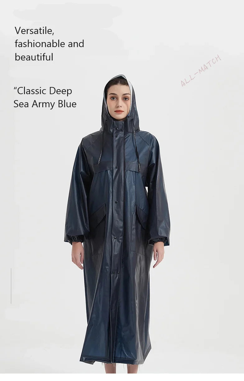 Adult Raincoat for Outdoor Hiking, Practical and Minimalist Fashion Hooded Men's and Women's Windbreakers