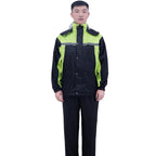 Wholesale Full Body Motorcycle Raincoat Pants Suit Thickened Split Waterproof Storm Proof and Windproof Reflective