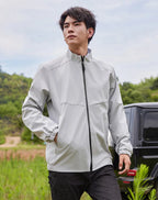 Single Layer Lightweight Polyester Summer Jacket for Adults for Hiking and Travel