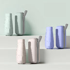 6-Section Windproof Fabric Folding Umbrella EVA Mini Case UPF50+ UV Protection Black Dye Pocket Rain Umbrella Gift Packing