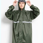 Bicycle Long Reflective Rain Coat Rain Customs Wholesalers  Waterproof for Man
