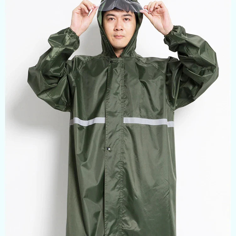Bicycle Long Reflective Rain Coat Rain Customs Wholesalers  Waterproof for Man Main image