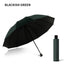 Black Manual Open Umbrella With UV Coating 8K Ribs Windproof Waterproof for Outdoor Use in Summer-Payung Sombrillas Paraguas