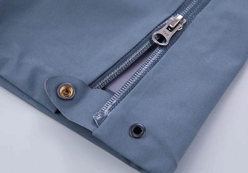 Outdoor Adults Sports Men's Women's Three Layers Hiking Assault Rainproof Windproof Full Side Zipper Pants Rain Wear Raincoat