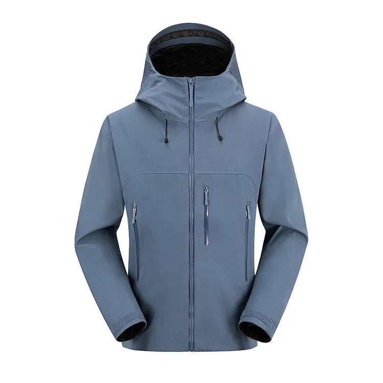 Customized Men's Polyester Waterproof Jacket for Hiking and Travel for Adults Main image