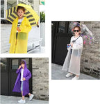 Waterproof Reusable EVA Rain Jacket 6-12 Year Olds XXL Lightweight Portable Clear Raincoat Logo Hood Hiking Toddler Boys Girls