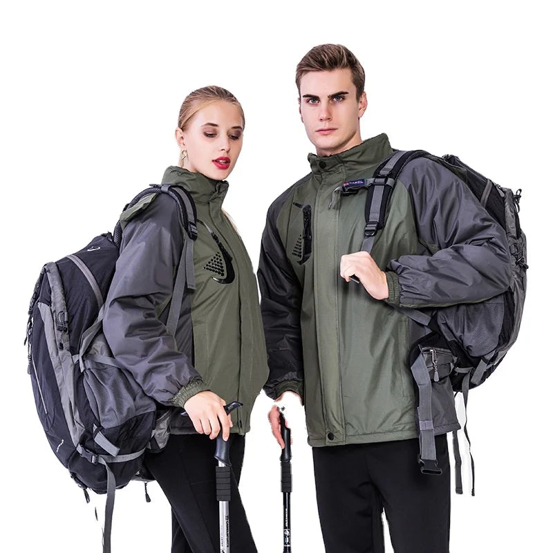 Outdoor Warm Padded Zipper Hooded Jacket High Polyester Windproof Waterproof Travel Wholesale Custom Printing Logo Main image