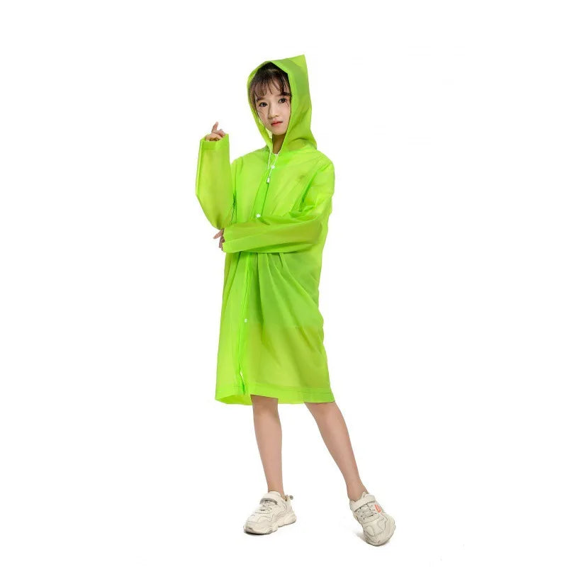 Factory Wholesale Kids Rain Ponchos Portable Reusable Emergency Raincoats Children's Rain Jacket