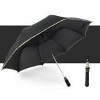 Umbrella Supplier 2 Fold Golf Umbrella Auto Open Promotion Golf Rain and Sun Umbrella