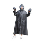 Customizable Men's Women's Long Thickened EVA Adult Raincoat Pink PVC Poncho Logo Decoration One Pocket Hiking Reusable Bikers