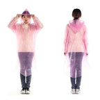 Free Sample Adults Disposable PE Rainwear Waterproof Emergency Poncho for Outdoor Hiking Plastic Raincoat