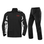 Full Body Motorcycle Waterproof Rain Pants Windproof Split Suit for Girls for Outdoor Activities Hiking Tours Rain Poncho Hood