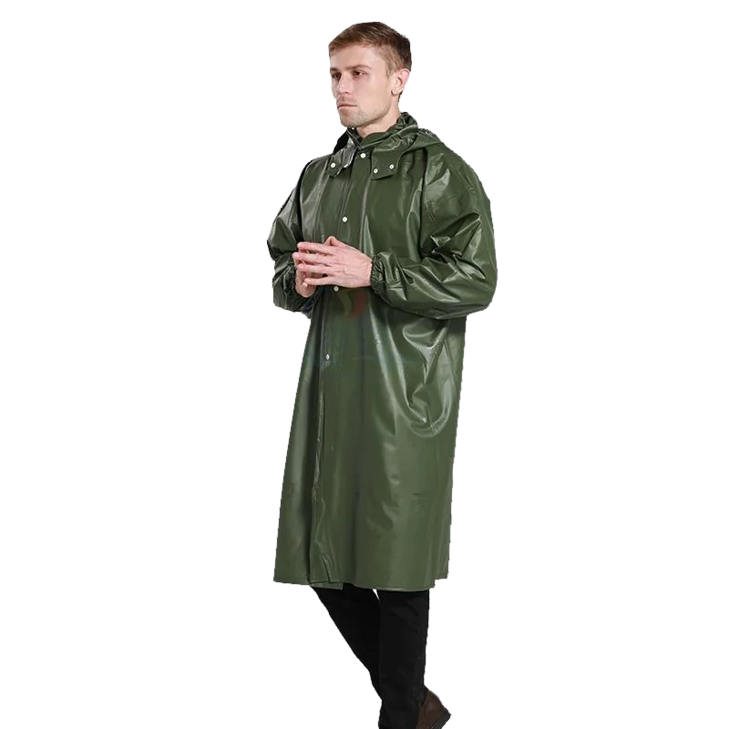 Wholesale Thickened Reflective Rain Gear  Long Raincoat Secondary image