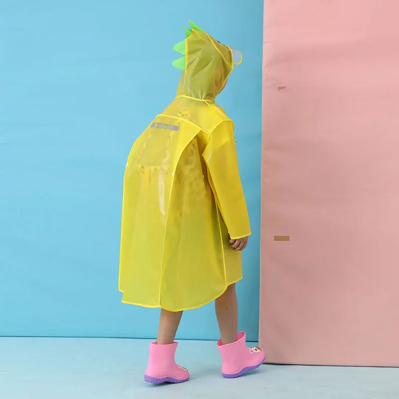 New Style High Quality Waterproof Raincoat for Kids Factory Supply Healthy Portable Cartoon Printing Reusable