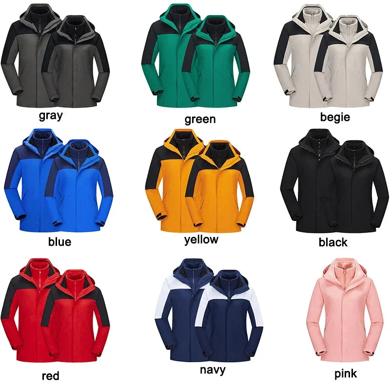 Mens Waterproof Rain Jacket Outdoor Hooded Windproof Coat for Hiking Fishing