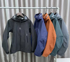 High-End Trilaminate Waterproof Breathing Bomber Jacket Soft Winter Windbreaker With Zipper Closure for Hiking Raincoat