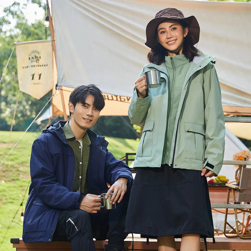 Women's and Men's Winter Fleece Jackets Hooded Warm Coats Sport Outdoor Fleece Jacket Coats