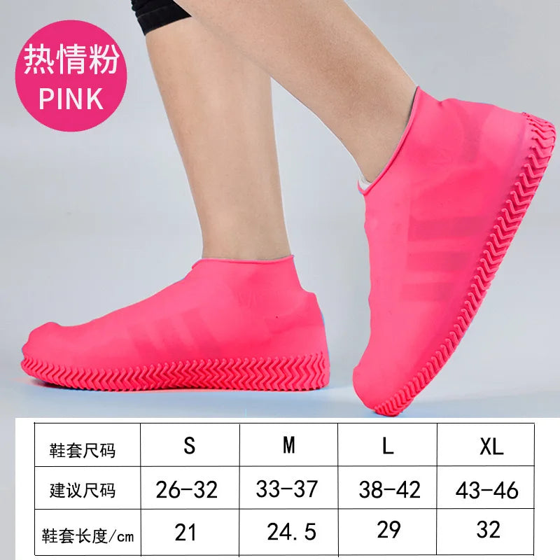 Waterproof Silicone Rain Boots Shoe Covers Can Be Re-used With Non-slip Rubber Opp Bag Jiangxi Midi Water Proof Shoe Cover DINO