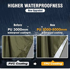 Portable Lightweight Single-Person Rainwear Waterproof Polyester Rain Poncho Adults Reusable Raincoat Camping Outdoor Activities
