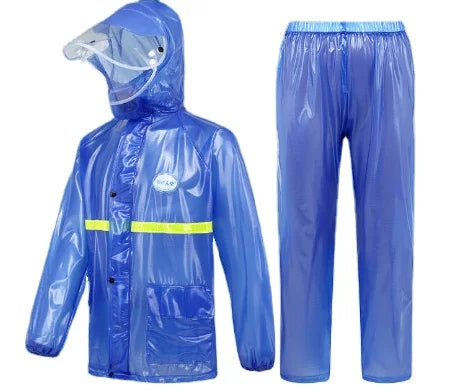 Raincoat and Rain Pants Suit, Pvc Transparent Material, Rainstorm Proof, Riding and Taking Away Duty Main image