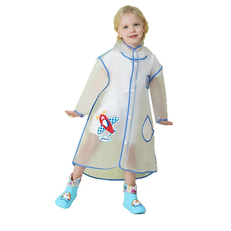High Quality Kids Waterproof Poncho Raincoat New Style Factory Supply Portable and Reusable With Healthy Cartoon Print