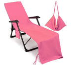 Superfine Fiber Beach Chair Cover With Quick-Drying Beach Towel Pattern Hotel and Living Room Suitable Exterior Use Recliner