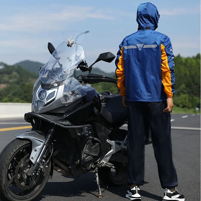 High Quality Nylon Raincoat Set Factory-Supply Waterproof Split Suit Healthy Portable Reusable Riding XXL Travel Cycling Rainy Secondary image